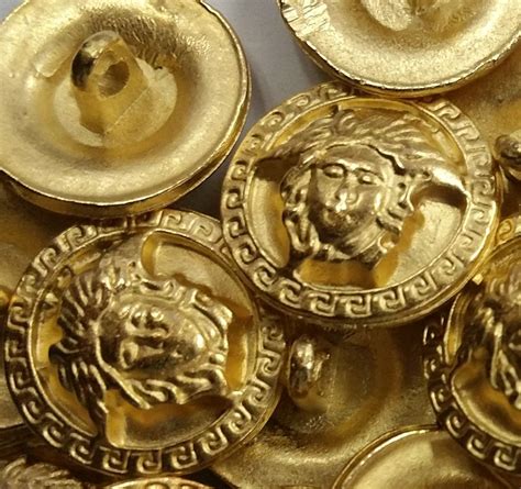 versace buttons for sale medusa|Versace Medusa Buttons for sale .